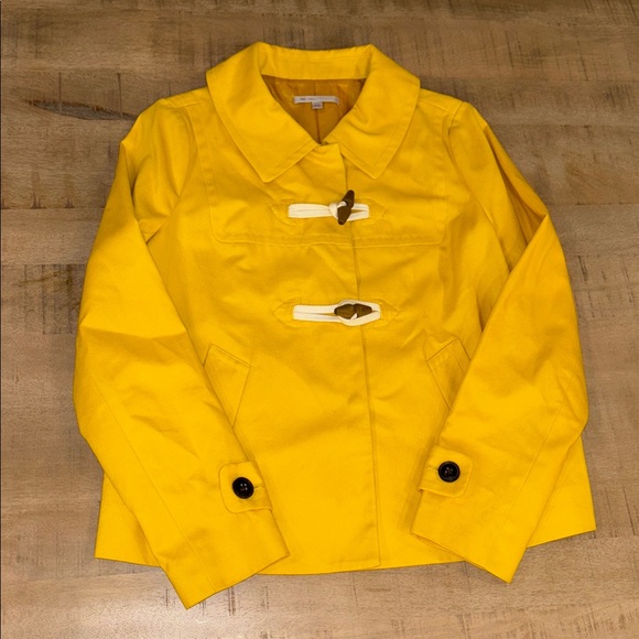GAP Jackets & Blazers - GAP Preppy Yellow Fisherman’s Peacoat Jacket Size Small